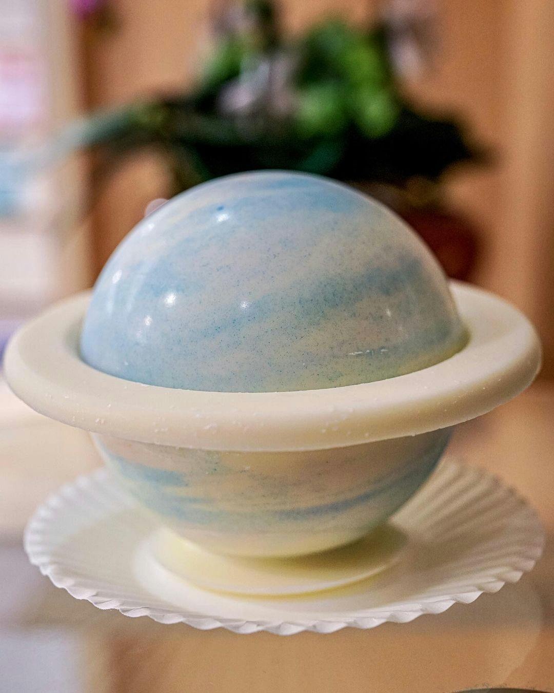 雲石藍星球蛋糕